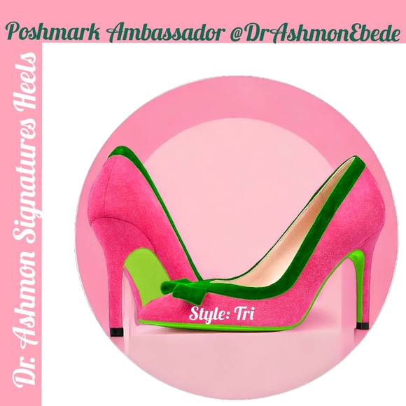 RESERVE SHOE PreOrder Dr. Ashmon Signature Heels (Green Bottoms) lStyle: Tri - Picture 1 of 1